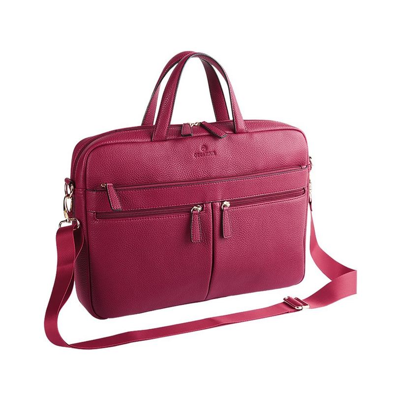 3108723213718-Oberthur Lady Bradford - Sac à bandoulière pour ordinateur portable - 15.6" - framboise-P_79437638_1-0