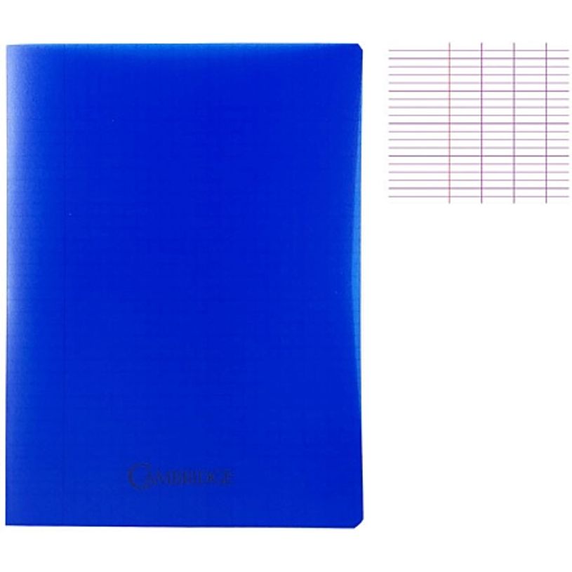 3020120143651-CAMBRIDGE CAHIER POLYPRO 24X32 CM BLEU--0