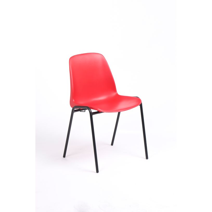 3701338800153-Chaise CHARLOTTE - pieds noirs avec accroches - rouge-P_79438529_1-0
