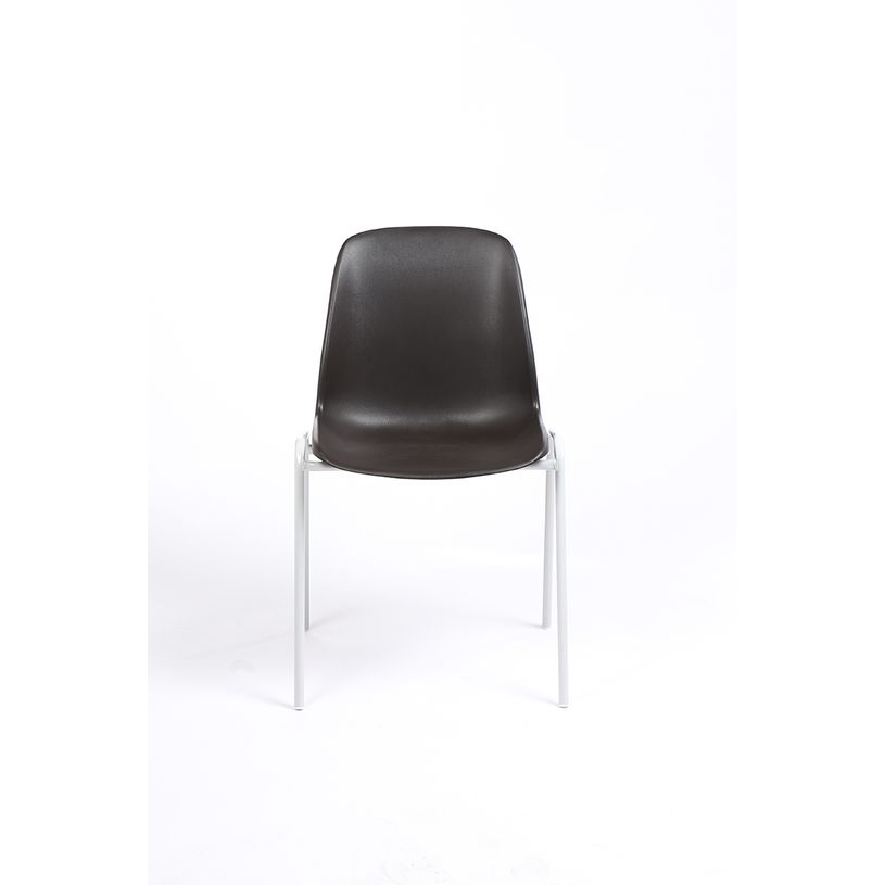 3701338800221-Chaise CHARLOTTE - pieds blancs sans accroche - noir-P_79438535_2-1