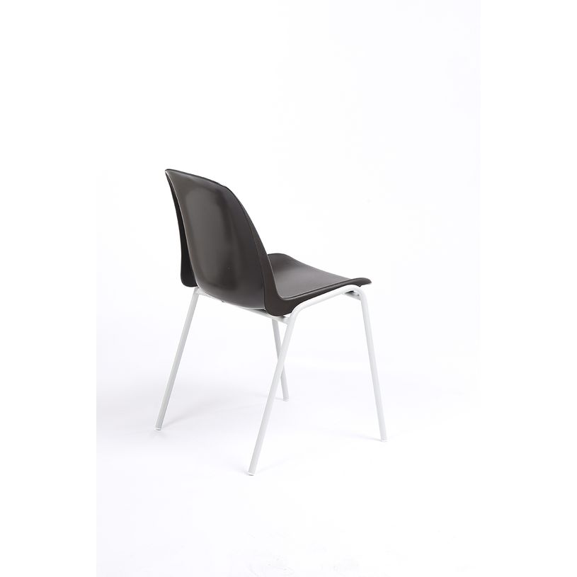 3701338800221-Chaise CHARLOTTE - pieds blancs sans accroche - noir-P_79438535_4-3