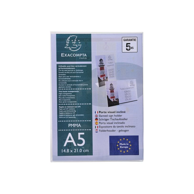 9002493109254-Exacompta - Présentoir porte-visuel incliné - A5 horizontal/vertical-P_79439980_1-0