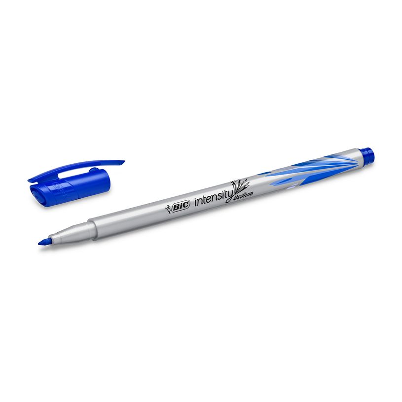 3086123514867-BIC Intensity - Feutre fin - pointe moyenne - bleu-P_79440288_2-1