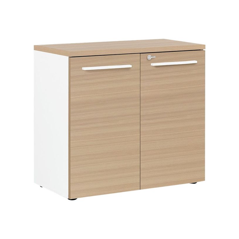 3483600849014-Rangement bas YES ! - L80 x H74 x P42 - 2 portes - Façade et dessus chêne-P_79440888_1-0