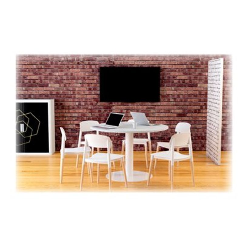 3660141222012-Table ronde EASYDESK - diamètre 115 x H75 cm - plateau blanc-P_79440989_1-1