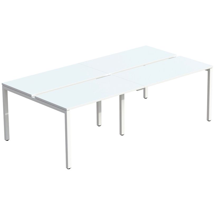 3660141253795-Bureau Bench 4 personnes EASYDESK - soit 4 plateaux L140xP60xH75 cm (L280 x P126) - Blanc-P_79440999_1-0