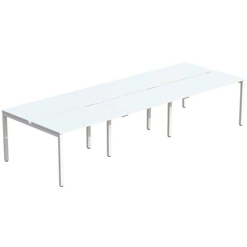 3660141254426-Bureau Bench 6 personnes EASYDESK - soit 6 plateaux L160xP60xH75 cm (L480 x P126) - Blanc-P_79441005_1-0