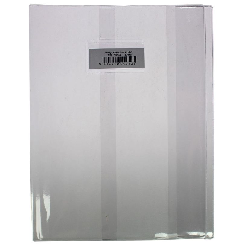 5414202042518-Protège cahier A4 (21 x 29,7 cm) - transparent - avec fenêtre et étiquette blanche-P_79442138_1-0