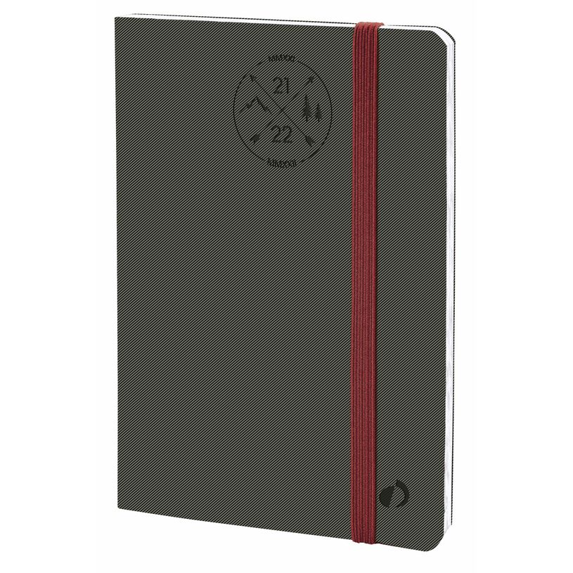3371010443260-Agenda à élastique Everest Président 16 mois - 1 semaine sur 2 pages - 21 x 27 cm - gris-P_79443193_1-0