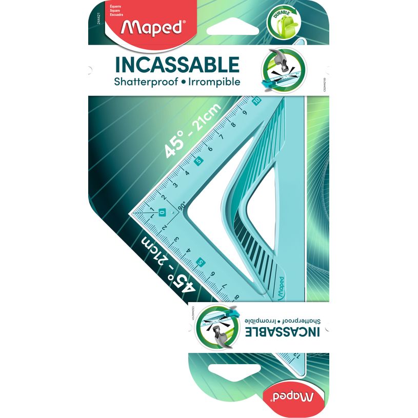 3154142444219-Maped - Équerre plastique 21 cm - 45° - incassable-P_999991128_1-0