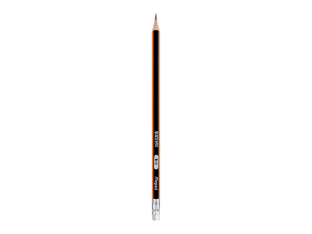 Maped Black'Peps - Crayon B embout gomme