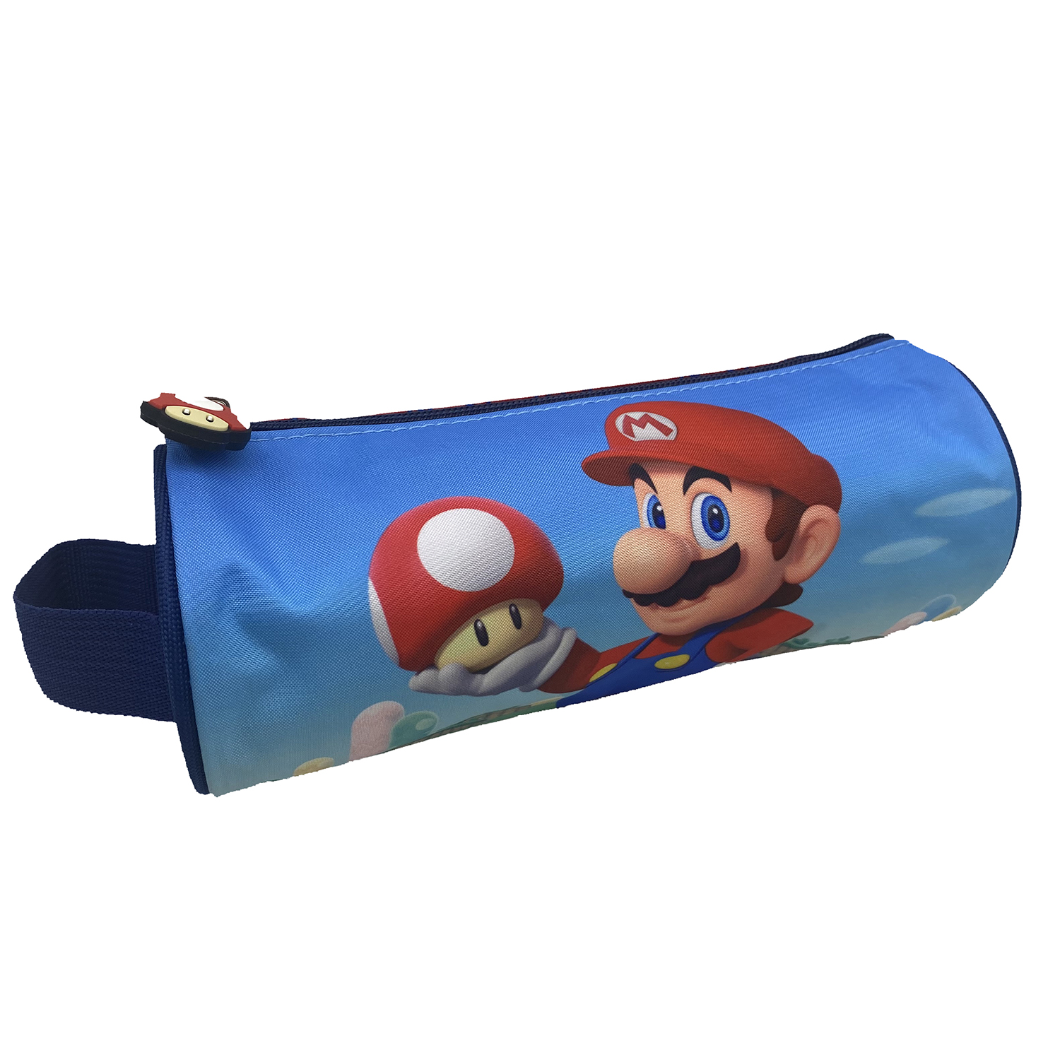 Trousse ronde Super Mario 1 compartiment bleu Bagtrotter