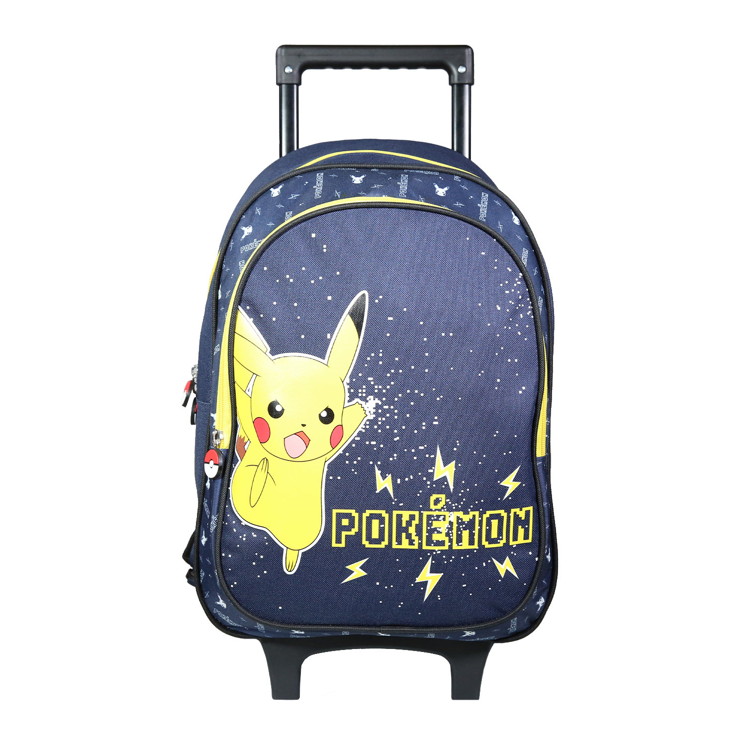 Sac dos roulettes Pokemon 1 compartiment bleu marine