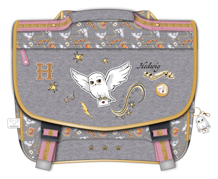 Cartable Harry Potter Hedwig 38 cm 2 compartiments violet