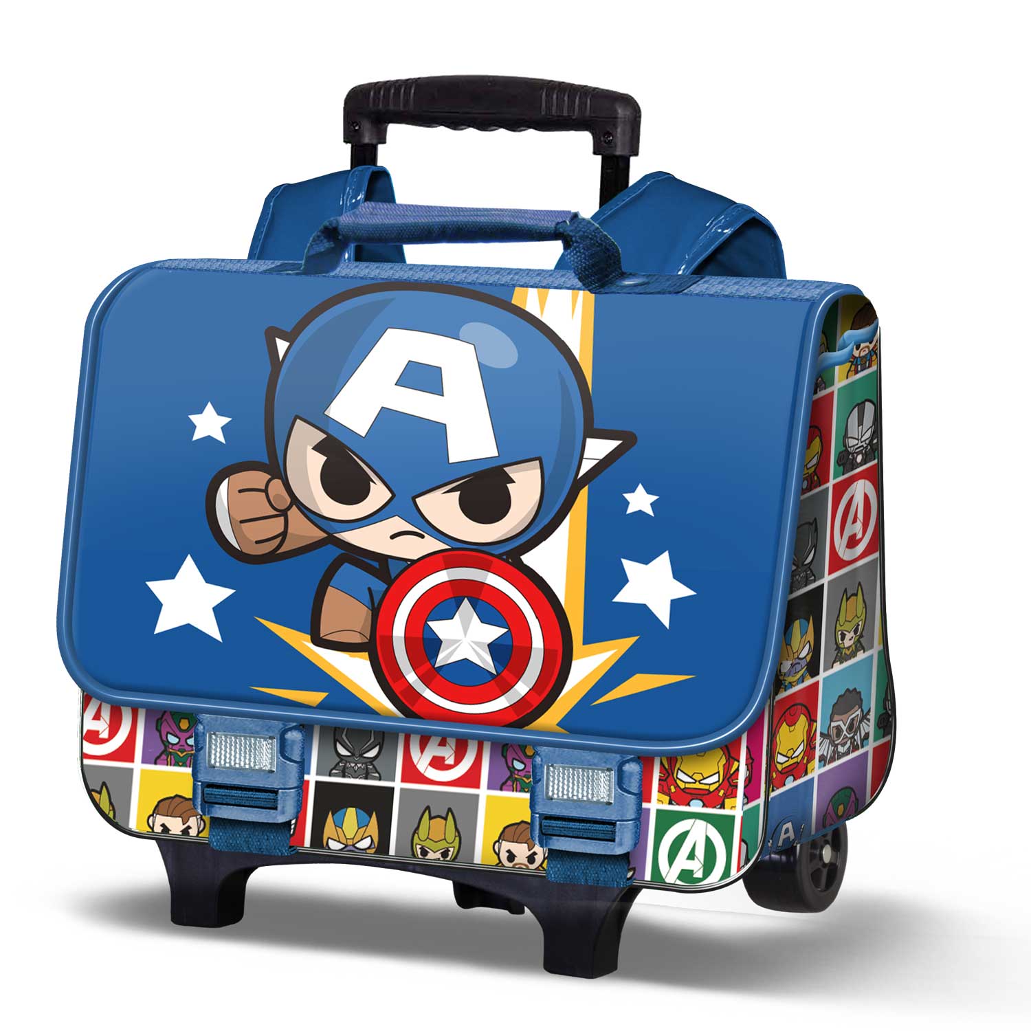 Captain America Punch Cartable avec chariot amovible 38 cm 1