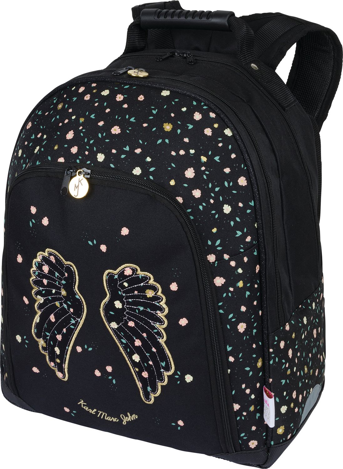 Sac dos Little Karl Marc John 2 compartiments noir Oberthur