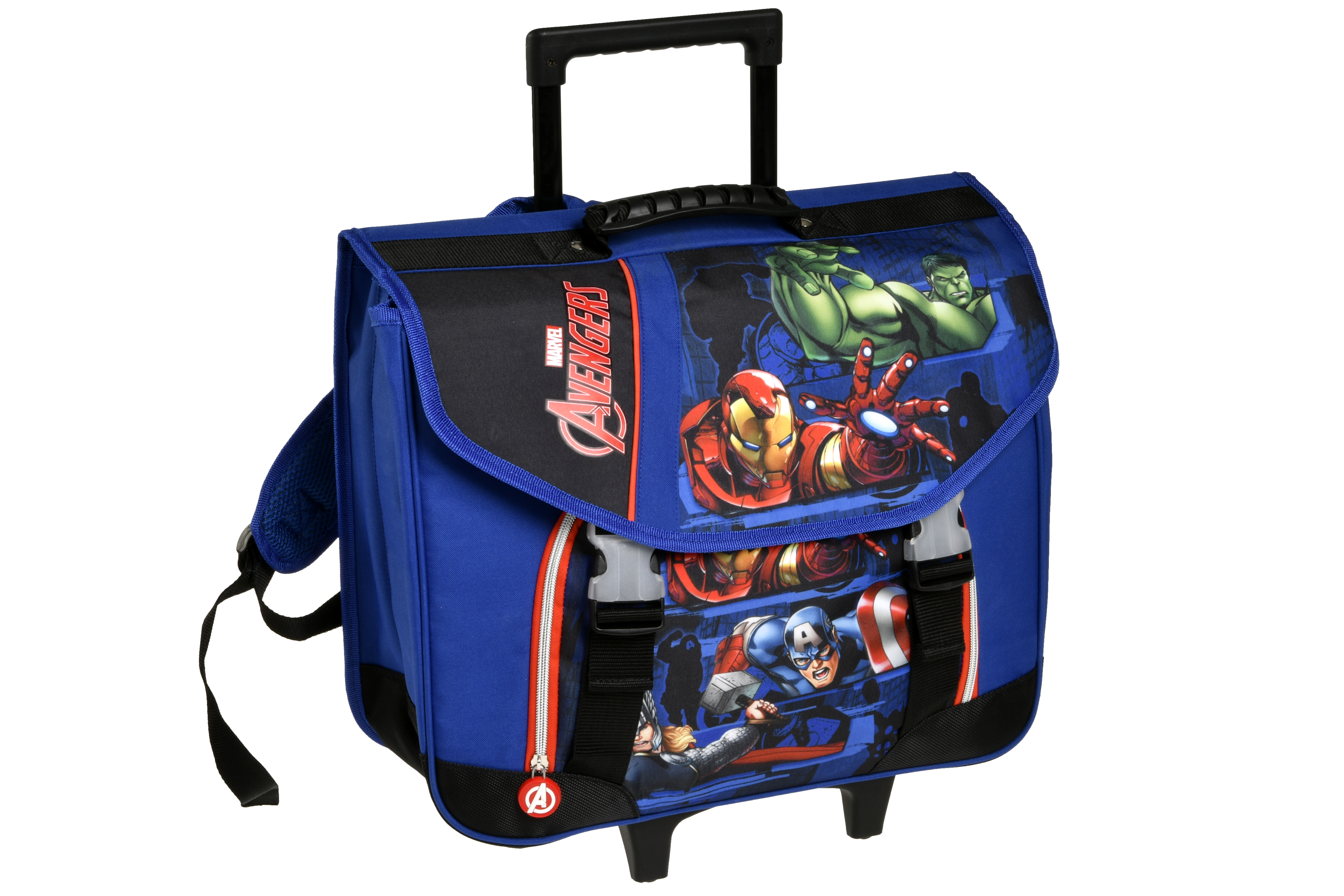 Avengers Cartable roulettes 41 cm bleu 1 compartiment Alpa