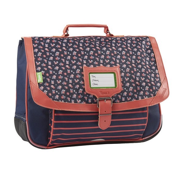 Cartable Tann s 38 cm 2 compartiments Ambre fleurs